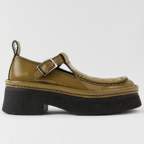 E8 By Miista Cathy Platform Mary Jane in Khaki Olive Size 39 US Women’s 8 Brown - Picture 14 of 14